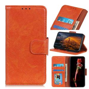 huismerk Voor Oppo A16 Nappa Texture Horizontale Flip Lederen Case met Houder & Card Slots & Portemonnee (Oranje)