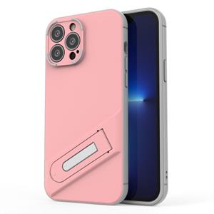 huismerk Invisible Holder TPU + PC Phone Case For iPhone 13 Pro Max(Pink)