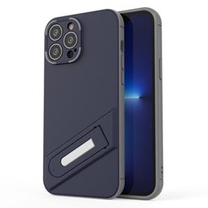 huismerk Invisible Holder TPU + PC Phone Case For iPhone 13 Pro Max(Blue)