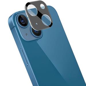 IMAK GEÏNTEGREERDE ACHTER CAMERA LENS GEMAAKTE GLASSFOLIE MET LENSPLAD BLACK Versie voor iPhone 13 Mini / 13