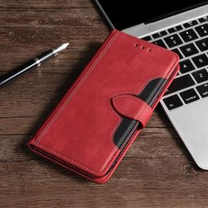 huismerk Stitching Skin Feel Magnetic Buckle Horizontale Flip PU Lederen Case met Houder & Card Slots & Portemonnee voor iPhone 13