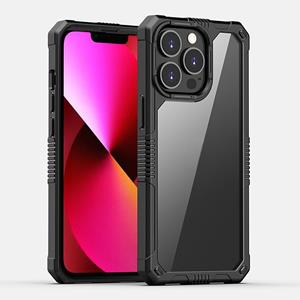 huismerk Transparante pc + TPU-schokbestendige telefooncase voor iphone 13 pro max