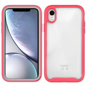 huismerk Starry Sky Solid Color Series Shockproof PC + TPU beschermhoes voor iPhone XR(Rood)