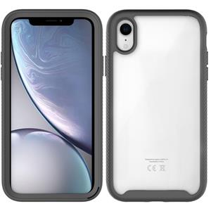 huismerk Starry Sky Solid Color Series Shockproof PC + TPU beschermhoes voor iPhone XR(Zwart)