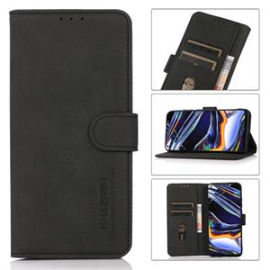 huismerk For Samsung Galaxy S22 Ultra 5G KHAZNEH Matte Texture Leather Phone Case(Black)