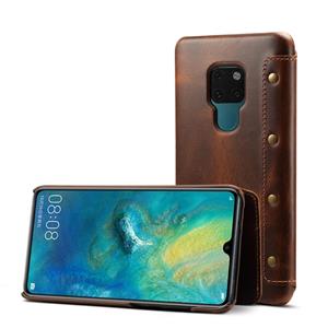 denior Olie Wax Top-graan koeienhuid horizontale Flip lederen case voor Huawei mate 20 met kaartsleuven & portemonnee