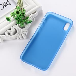 huismerk iPhone X beschermend Polypropeen back cover Hoesje (blauw)