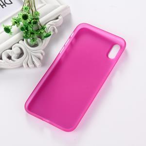 Huismerk iPhone X beschermend Polypropeen back cover Hoesje (hard roze)