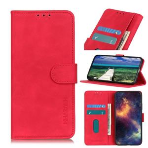 huismerk For Xiaomi Poco X3 GT KHAZNEH Retro Texture PU + TPU Horizontal Flip Leather Case with Holder & Card Slots & Wallet(Red)