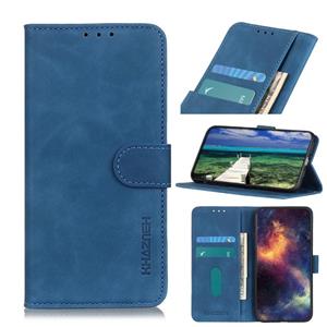 huismerk For Xiaomi Poco X3 GT KHAZNEH Retro Texture PU + TPU Horizontal Flip Leather Case with Holder & Card Slots & Wallet(Blue)