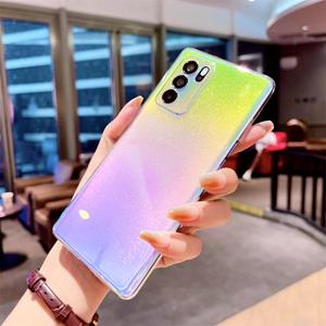 huismerk For OPPO Reno6 Pro 5G Colorful Electroplating PC Protective Case