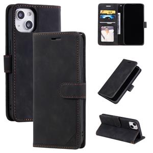 huismerk Huid voelt anti-diefstal borstel horizontale flip lederen telefooncase voor iphone13