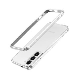 huismerk Voor Samsung Galaxy S22 + 5G Aurora -serie Lens Protector + Metal Frame Protective Phone Case (Silver)