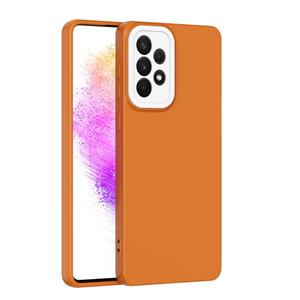 huismerk Voor Samsung Galaxy A72 5G/A72 4G Eagle Eye Lens Vette Gevoel TPU + PC Telefoon Case (Bruin)