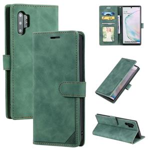 huismerk Voor Samsung Galaxy Note10 + Skin Feel Anti-Diefstal Borstel Horizontale Flip Leren Telefoonhoesje