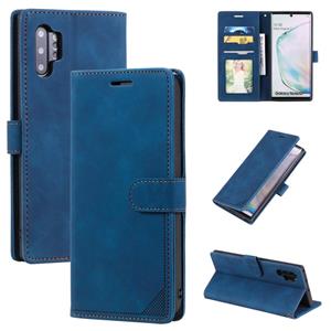 huismerk Voor Samsung Galaxy Note10 + Skin Feel Anti-Diefstal Borstel Horizontale Flip Leren Telefoonhoes