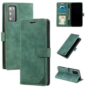 huismerk Voor Samsung Galaxy Note20 Skin Feel Anti-Diefstal Borstel Horizontale Flip Leren Telefoonhoes