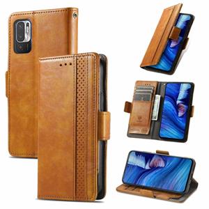 huismerk Voor Xiaomi Redmi Note 10 JP Edition Caseo Business Splicing Dual Magnetische Gesp horizontale Flip PU Lederen Case met Houder & Card Slots & Portemon