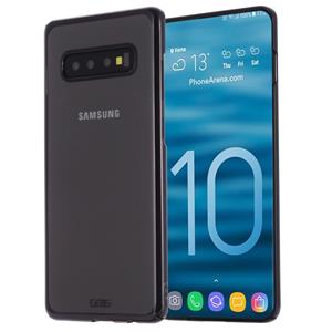 Voor Galaxy S10e GEBEI Shockproof Plating PC Beschermhoes (Zwart)