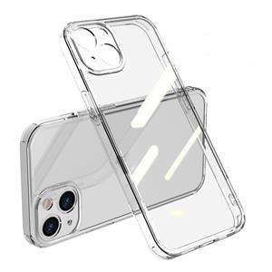 huismerk Hoge transparante gehard glas + TPU schokbestendig hoesje voor iPhone 13 Pro Max (transparant)