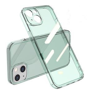 huismerk High Transparent Tempered Glass + TPU Shockproof Case For iPhone 13 Pro(Green)