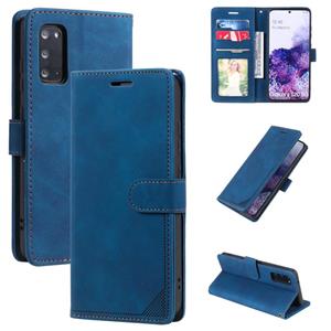 huismerk Voor Samsung Galaxy S20 Skin Feel Anti-Diefstal Borstel Horizontale Flip Leren Telefoonhoes