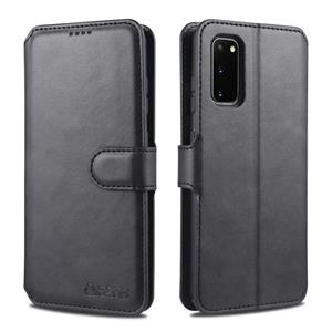 Voor Samsung Galaxy S20 FE / S20 Lite AZNS Kalf texture horizontale flip lederen kast met Holder & Card Slots & Wallet & Photo Frame(Zwart)