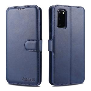 Voor Samsung Galaxy S20 FE / S20 Lite AZNS Kalf texture horizontale flip lederen kast met Holder & Card Slots & Wallet & Photo Frame(Blauw)