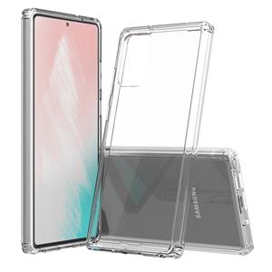 huismerk Voor Samsung Galaxy Note 20 Schokbestendige krasvrije TPU + acryl beschermhoes (transparant)