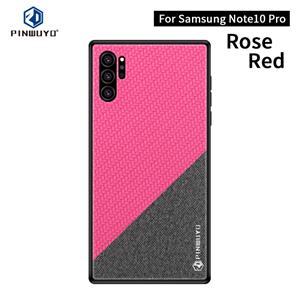 PINWUYO Honors-serie schokbestendige PC + TPU beschermende case voor Galaxy Note10 + (rood)