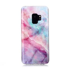 huismerk Voor Galaxy S9 gekleurde tekening patroon IMD vakmanschap zachte TPU beschermhoes (Pink Sky)