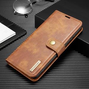 dg.ming Voor Galaxy S20+ DG. MING Crazy Horse Texture Flip Afneembare magnetische lederen behuizing met Holder & Card Slots & Wallet(Brown)