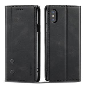 Forwenw f2-serie magnetische horizontale flip lederen tas met houder & kaart slots & portemonnee voor iPhone XS max