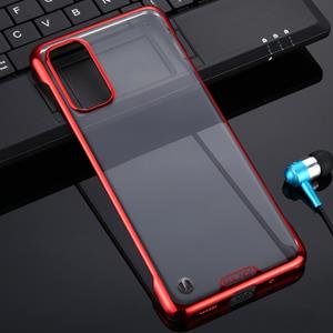 Voor Galaxy S20 SULADA Borderless Drop-proof Vacuum Plating PC Case (Rood)