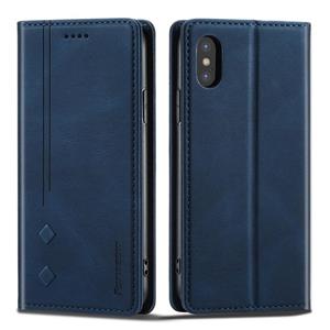 Forwenw f2-serie magnetische horizontale flip lederen tas met houder & kaart slots & portemonnee voor iPhone XS max