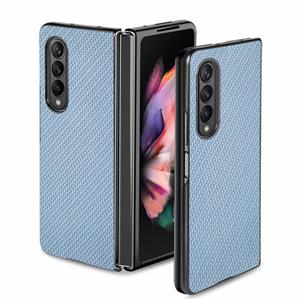 huismerk Voor Samsung Galaxy Z Fold3 5G Cross Pattern Slim PC-beschermhoes