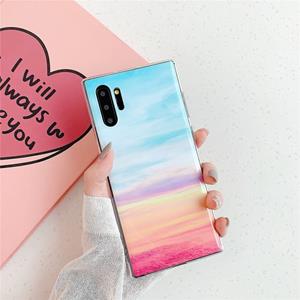 huismerk TPU glad Gemarmerde IMD mobiele telefoon Case voor Galaxy Note 10 + (Rainbow F16)