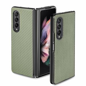 huismerk Voor Samsung Galaxy Z Fold3 5G Cross Pattern Slim PC-beschermhoes