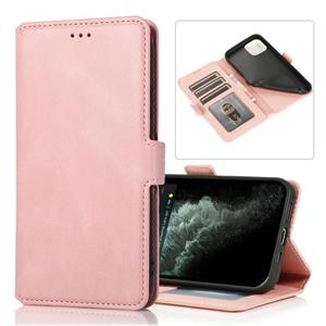 huismerk Retro Magnetic Closing Clasp Horizontale Flip Lederen case met Houder & Card Slots & Photo Frame & Wallet Voor iPhone 12 mini(Rose Gold)