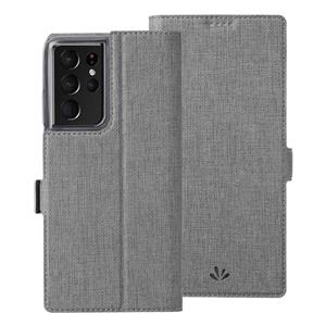 Voor Samsung Galaxy S21 Ultra 5G ViLi K-serie schokbestendige TPU + PU lederen magnetische gesp horizontale flip case met kaartsleuven & portemonnee e