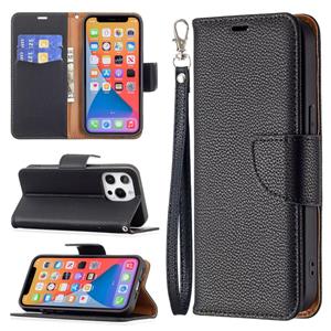 huismerk Litchi Texture Pure Color Horizontale Flip Leren Case met Houder & Card Slots & Wallet & Lanyard voor iPhone 13 Mini