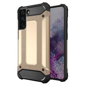 huismerk Voor Samsung Galaxy S22+ 5G Magic Armor TPU + PC Telefoonhoesje (Goud)