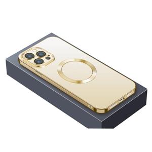 huismerk Nebula Serie Magsafe Magnetische telefooncase voor iPhone 13 Pro (Gold)