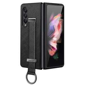 Voor Samsung Galaxy Z Fold3 5G Sulada Cool Series PC + lederen textuur Skin Feel ShockProof telefoonhoesje