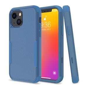 huismerk Commuter Shockproof TPU + PC Protective Case For iPhone 13 mini(Royal Blue)