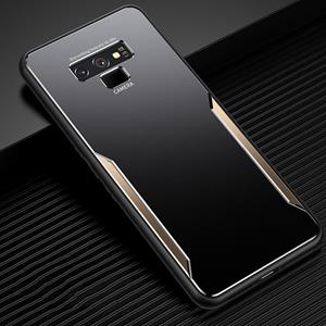 huismerk Voor Samsung Galaxy Note9 Blade Series TPU Frame + Titanium Legering Zandstralen Technologie Backplane + Kleur Aluminium Legering Decoratieve Rand Mob