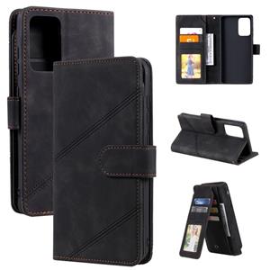 huismerk Voor Samsung Galaxy A72 5G / 4G Huid Feel Business Horizontale Flip PU Lederen Case met Houder & Multi-Card Slots & Portemonnee & Lanyard & Photo Fram