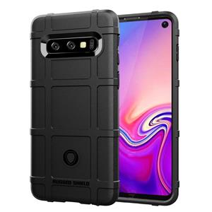 huismerk Volledige dekking schokbestendig TPU Case voor Galaxy S10 (zwart)