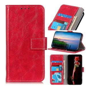 huismerk For Xiaomi Poco X3 GT Retro Crazy Horse Texture Horizontal Flip Leather Case with Holder & Card Slots & Photo Frame & Wallet(Red)