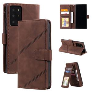 huismerk Voor Samsung Galaxy Note20 Ultrahuid Feel Business Horizontale Flip PU Lederen Case met Houder & Multi-Card Slots & Wallet & Lanyard & Photo Frame (Br